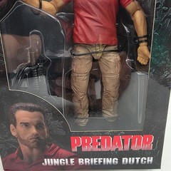 Predator 30th Anniversary SDCC Jungle Briefing Dutch 7″ Action Figure NECA A5