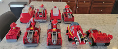 Paw Patrol Rescue Pups Rescue Marshall Fire Truck Spin Master 9 Trucks 8 Figures