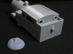 Custom Timothy The Ghost Engine Shell Fits TOMY Trackmaster