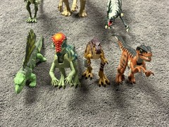 1990s Kenner Jurassic Park JP42 JP19 JP13 JP07 JP06 JP02 JP01 Dinosaurs Lot of 7
