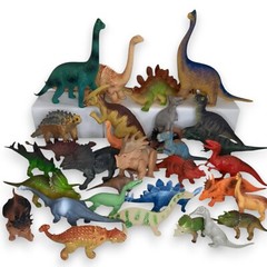Dinosaurs Action Figures Lot Jurassic Toy Collection Set Science Junk Bundle VTG