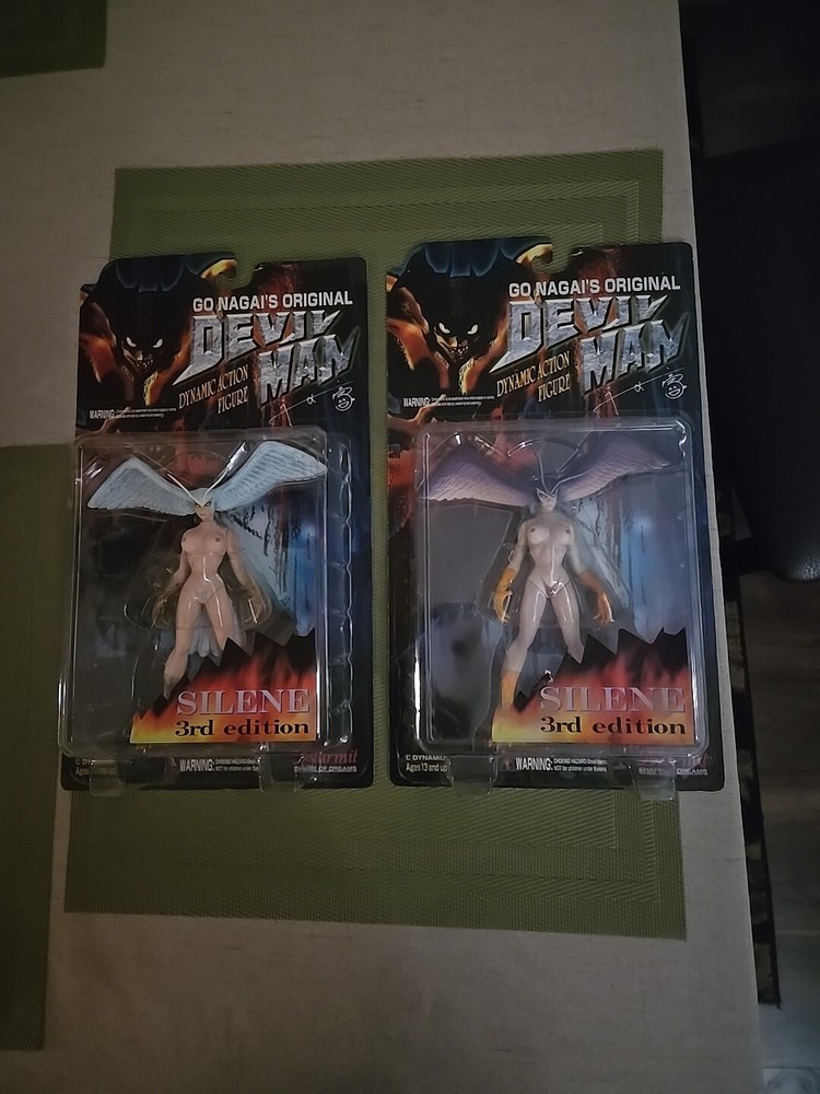 Pair Of Go Nagai’s Devil Man Action Figures Silene 3rd Edition