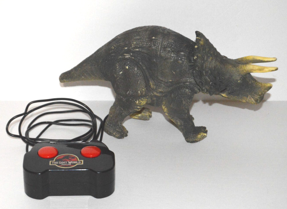 Vintage Jurassic Park Triceratops Remote Control Lost World 1997 ToyBiz Working