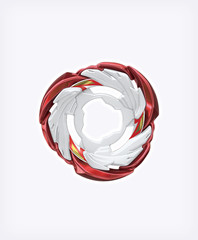 Beyblade X CX-00 Starter Pegasus Blast ATr Metal coat Red event Limited corocoro