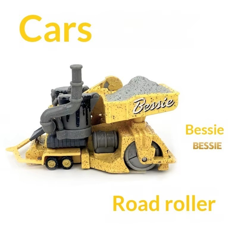 Disney Piaxr Cars Diecast Model – Bessie – Finest Road-Paving Machine Rare Gift