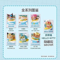 Miniso Sanrio Summer Surf Series Magnetic Fridge Magnet Confirmed Blind Box