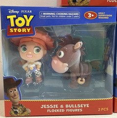 Disney Toy Story 6 Flocked Figures Woody Buzz Lotso Rex Jessie Bullseye NEW