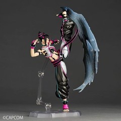 Kaiyodo Amazing Yamaguchi Juri Street Fighter 6 Action Figure w/bonus In Stock !