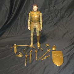 Marx Toys Noble Knights 12″ Figure Lot 1999 Reissue 5 Figures Armor COA Booklet
