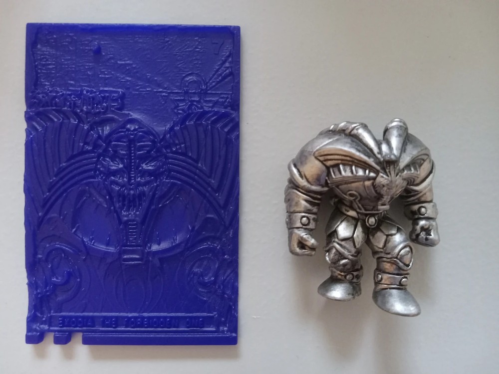 Yu-Gi-Oh! Exodia (Metallic Variant) Mini Figure + Plastic Card (Mattel, 2002)