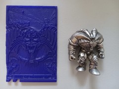 Yu-Gi-Oh! Exodia (Metallic Variant) Mini Figure + Plastic Card (Mattel, 2002)