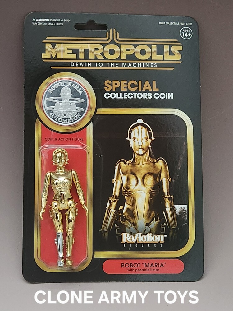 SDCC Super7 Exclusive Metropolis Maria Robot 3.75 ReAction 2019 Frm Factory Case
