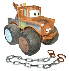 2014 Jakks Tow Mater Talking Toy Disney Cars Push and Pull Truck w/ Chain WORKS
