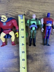 2004 DC Justice League Unlimited 3-Pack Etrigan Atom Smasher Lex Luthor Figures