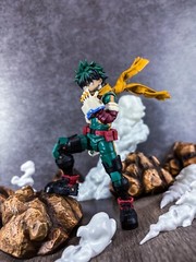 KC-SF-MID: 1/12 Yellow Fabric Wired Scarf for Bandai S.H.Figuarts Izuku Midoriya