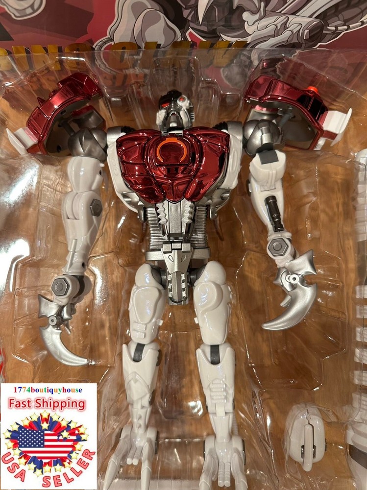 New IN BOX TRANSFORMER DINOBOT TransArt BWM-10 TransMetal II ALLOY 10 INCH USA
