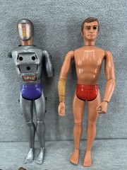 MASKATRON ROBOT & SIX MILLION DOLLAR MAN Action Figures w/ Manual T2