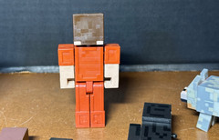 Lot of Minecraft parts some full Figures mini figures 1 key chain 1 Diecast