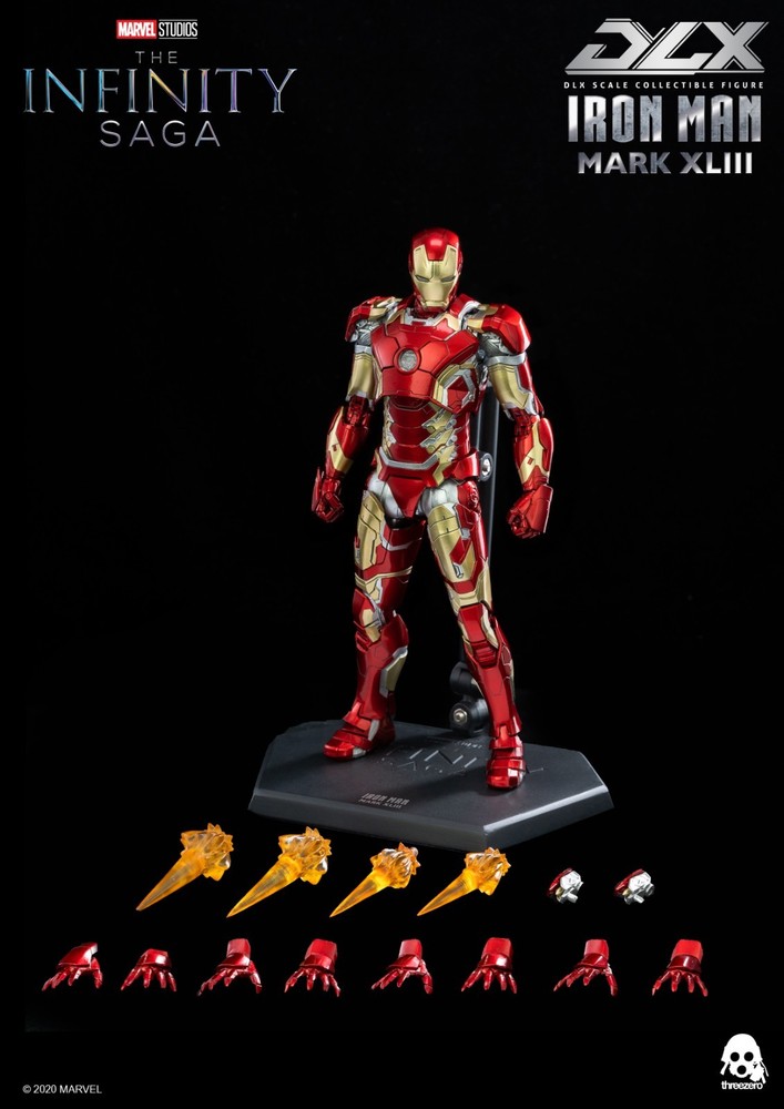 ThreeZero 1/12 Avengers: Age of Ultron Infinity Saga Iron Man Mark XLIII 43 DLX