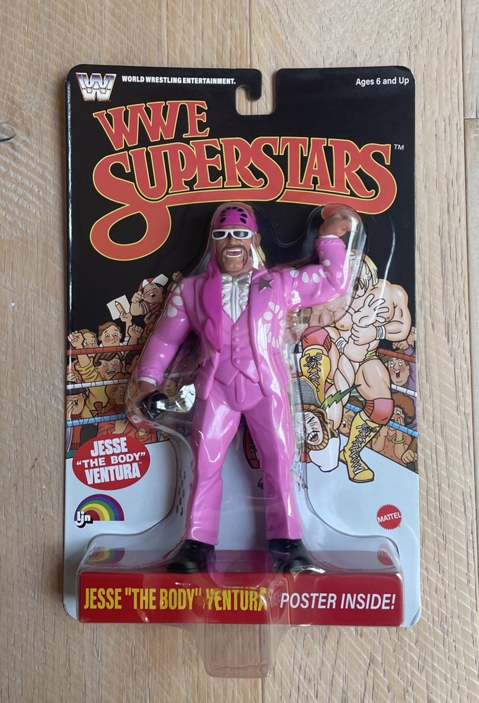 Chase 2026 Mattel WWE Superstars LJN Jesse Body Ventura BLACK CARD Series 2