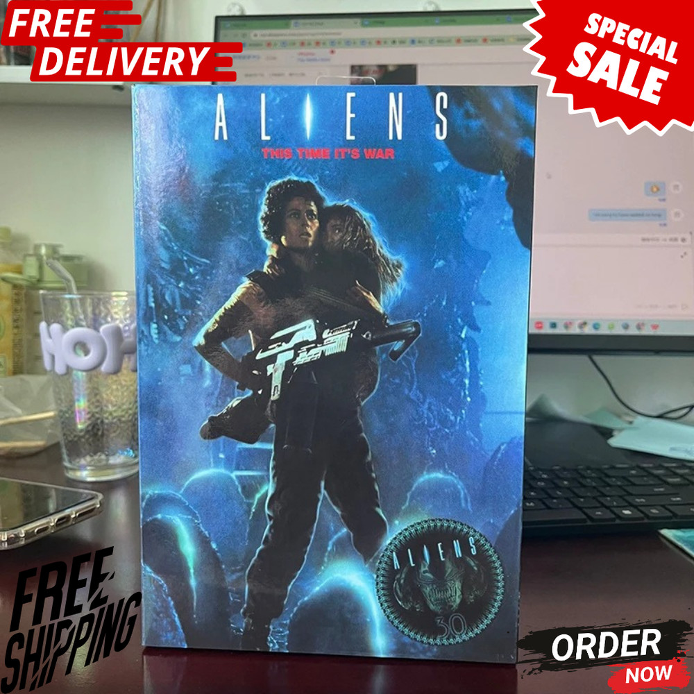 NECA ALIEN 2 LT Ellen Ripley Newt Figure Giger Xenomorph Facehugger Aliens Preda