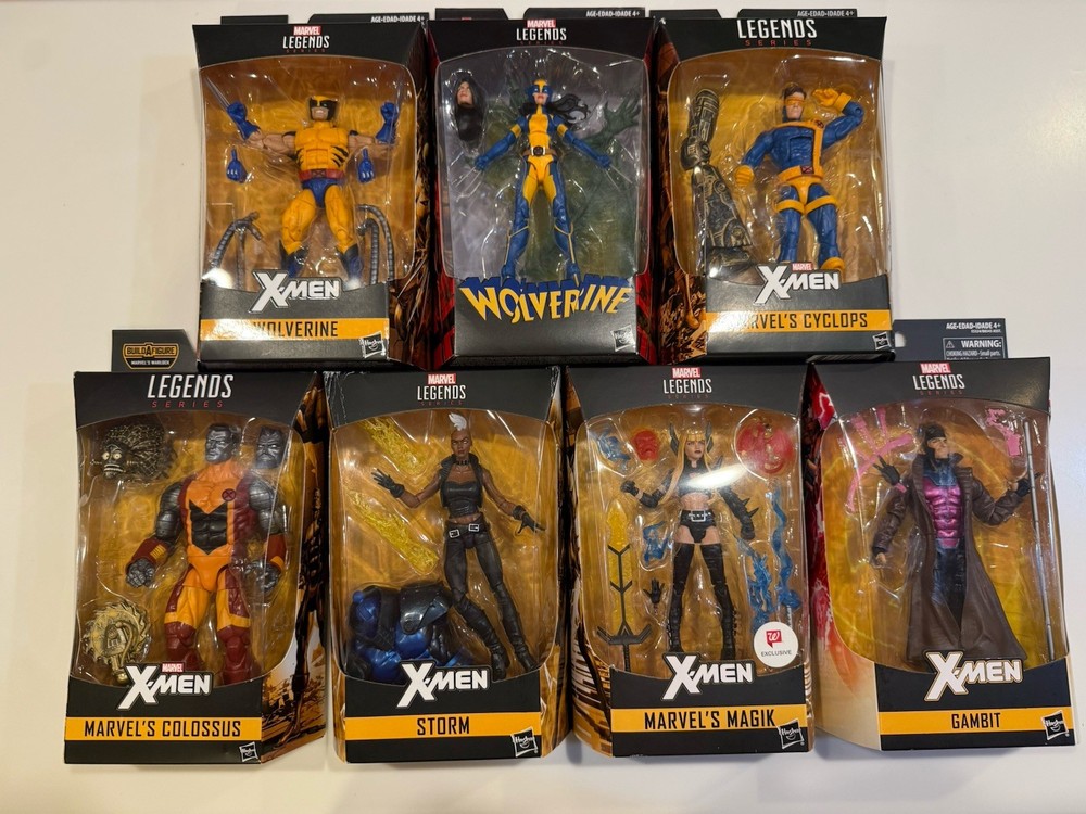 Marvel Legends X-Men Figures Wolverine Cyclops Storm Magik Gambit Colossus & X23