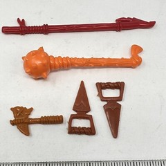 TMNT Weapon Lot | Slash Mace Club, Staff, Troll Axe, Fist Daggers | Vintage