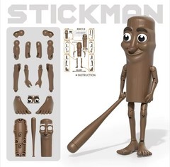 Funny Brain Rot Tung Tung Action Figure With Accessories – Buildable