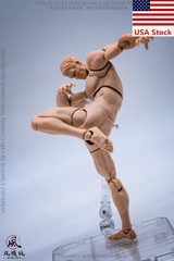 Wind Toys 1/12 Pale Flexible Doll Male Strong 6”Action Figure Joint Body w/Head
