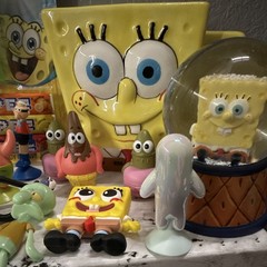 Nickelodeon SpongeBob SquarePants Figure Set w/ Patrick, Squidward, PEZ