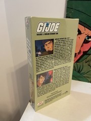 Vintage Gi Joe Coloring Book And Promotional VHS Tapes And Sgt Savage Backers