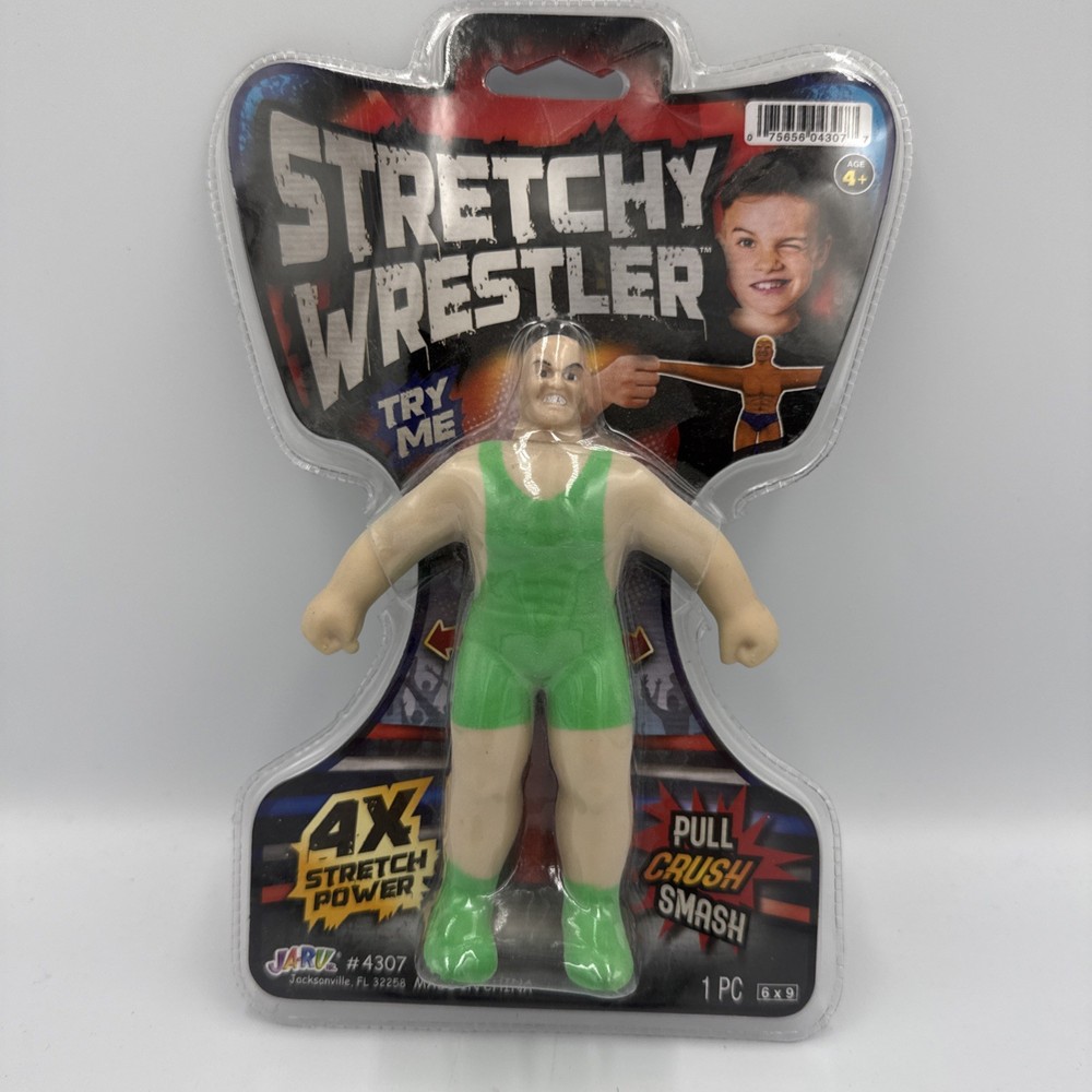 Stretchy Wrestler 4X Stretch Power Pull Crush Smash GREEN Body Suit