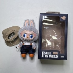 POP MART Authentic Labubu Fall In Wild Series Big Plush Doll 38cm & Wacky Mart
