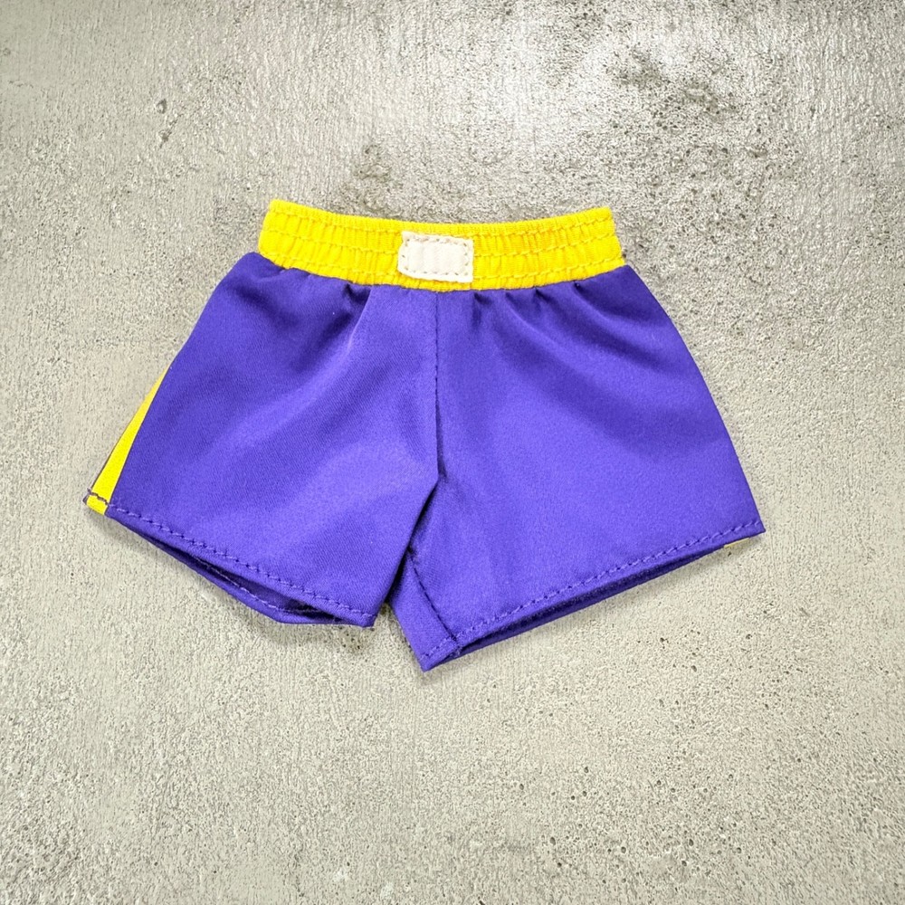 BW-SGT-PUP: 1/12 Purple Fabric Boxing Shorts for Storm Arena Sagat Action Figure