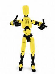 Large 13.78″ Articulated Robot Dummy Action Figure, Fully Poseable Mannequin