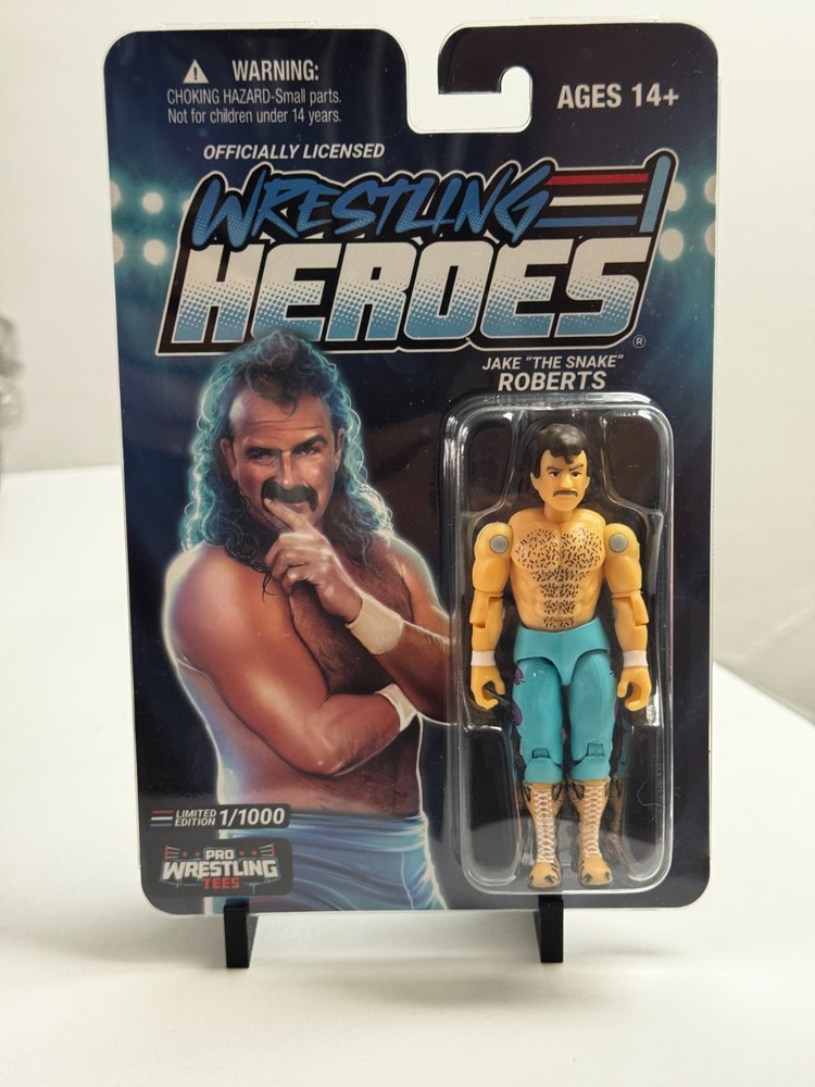 WWE Jake The Snake Roberts Wrestling Heroes Action Figure – Rare limited run