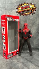 Custom 8″ Mego Scale SpiderMan Assassin Peter Parker Action Figure & Display Box