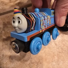 Birthday Thomas & Friends Wooden Railway Birthday NO CAKE Cargo Car Y4501
