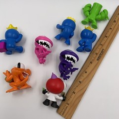 Lot Of 8 Rainbow Friends Phatmojo Pink Purple Blue Green Orange Red Scientist