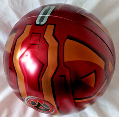 Bakugan Tin Metal Ball Storage Red and Gold with Inner Case 2008 Spin Master