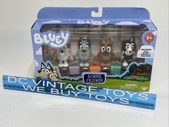 Bluey & School Friends/Mates-3 inch Figures Set: Bluey,Jack,Pretzel & Mackenzie