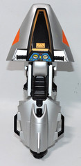 VTG 1997 Bandai Power Rangers In Space Silver Ranger Galaxy Glider Cycle MMPR