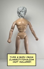 Walking On Air Man Custom Action Figure Head 1:9 or 1:6 Mego
