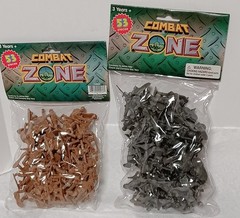 2 Packages of Combat Zone Army, Military Men Toy Soldiers NIP