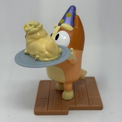 Disney Bluey Studio Collection Series 1 Duck Dessert Cake Bingo 5” Figurine NEW