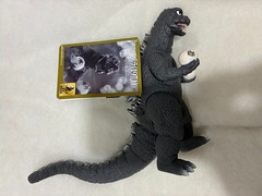 POSING GODZILLA 1971 DEFEAT HEDORAH EYEBALLS BANDAI MOVIE MONSTER USA SELLER!