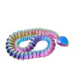 20.87inch 3D Printed Snake Model,Articulated Animals figure,Toys Home Decor