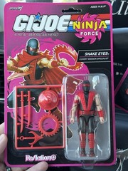 Super7 ReAction G.I. Joe Ninja Force SNAKE EYES & COBRA COMMANDER