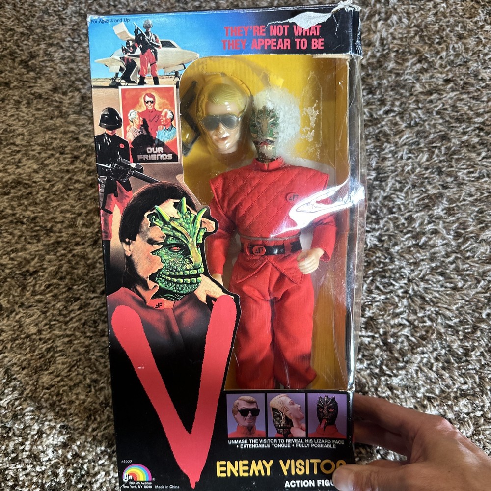 1984 LJN V The Series Enemy Visitor Action Figure MIB Rare Vintage Sci-Fi