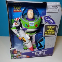 Toy Story Power Blaster Buzz Lightyear Thinkway Toys Talking Figure Boxed RARE